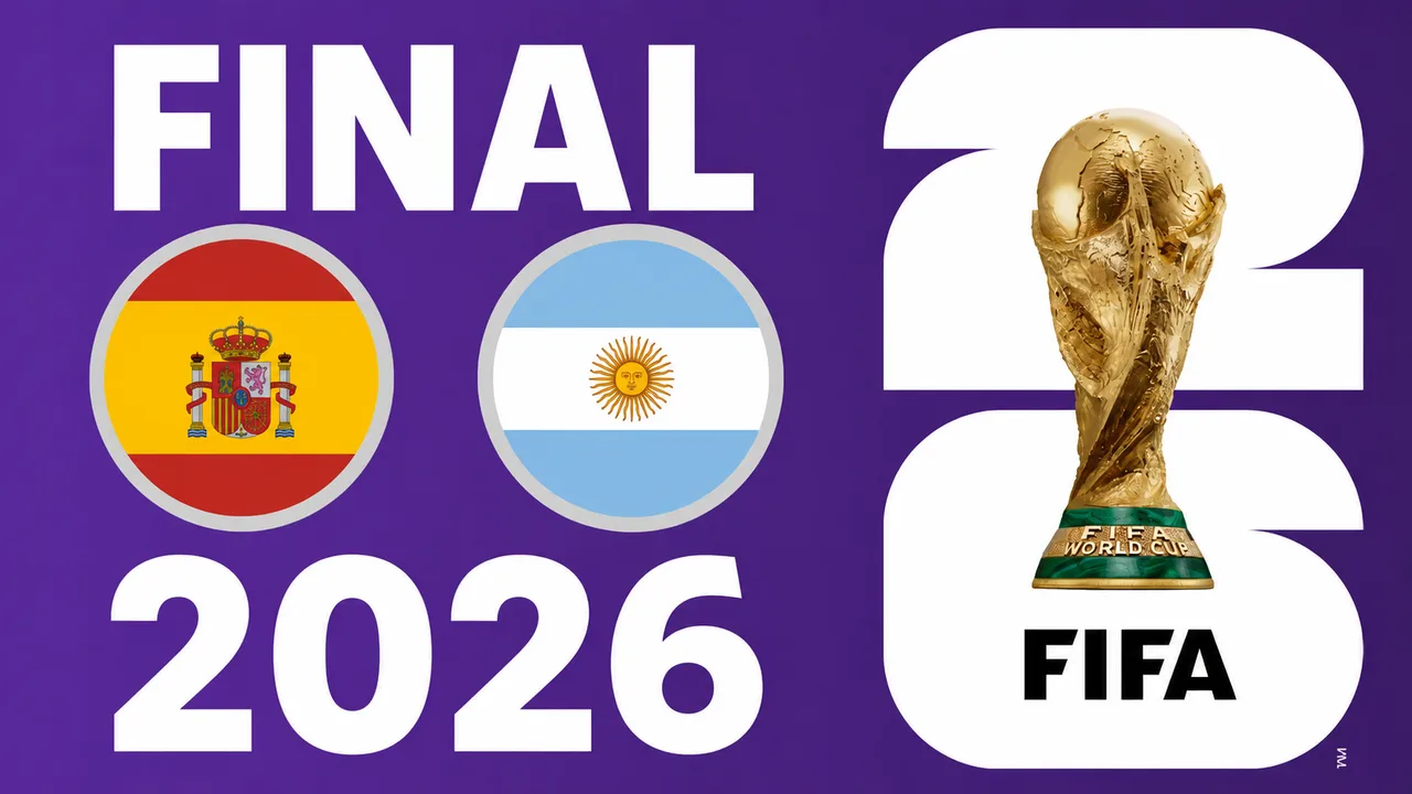Афиша финала чемпионата мира по футболу 2026: Испания против Аргентины